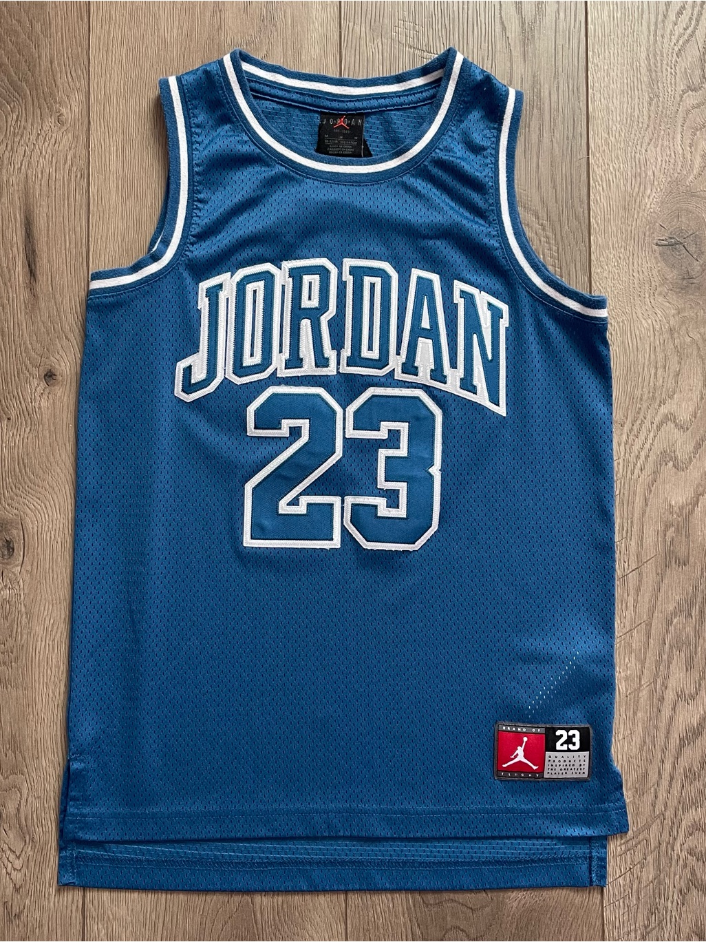 Jordan Big Boys’ Medium 10/12 Legend Blue 23 Stitched Basketball Jersey